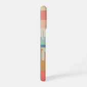 Retro Pastel Planet on Blocks iPhone 16ケース (右側面)