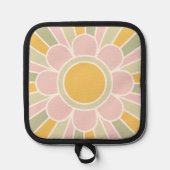 Retro Pastel Sunshine Personalized Kitchen  鍋敷き (正面)