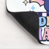 Retro Pastelcore Cute Halloween Bat & Checkerboard マウスパッド (コーナー)