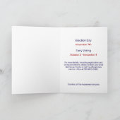 Retro Patriotic Donkey Vote Reminder カード (内部)