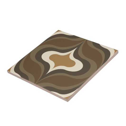 Retro Pattern Brown タイル (側面)