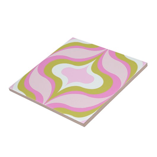 Retro Pattern Pink  タイル (側面)
