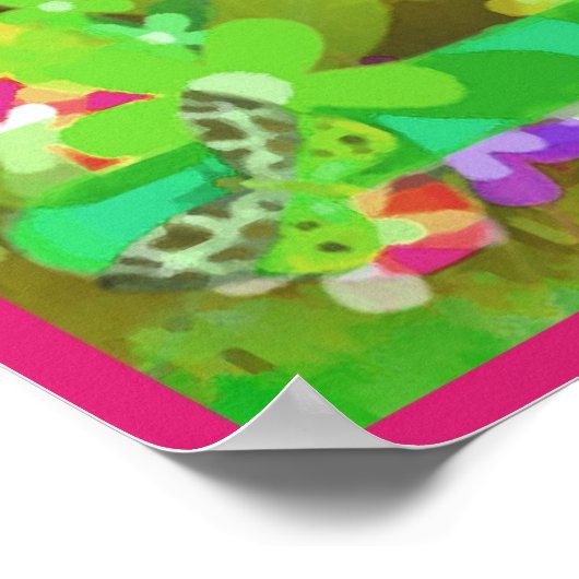 Retro Peace Poster ポスター (角)