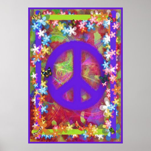 Retro Peace Poster V ポスター (正面)