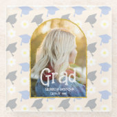 Retro Peach Graduation ガラスコースター (正面)