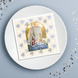 Retro Peach Graduation スタンダードカクテルナプキン