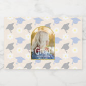 Retro Peach Graduation リキュールボトルラベル (シングルラベル)