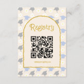 Retro Peach Graduation Registry エンクロージャーカード (正面)