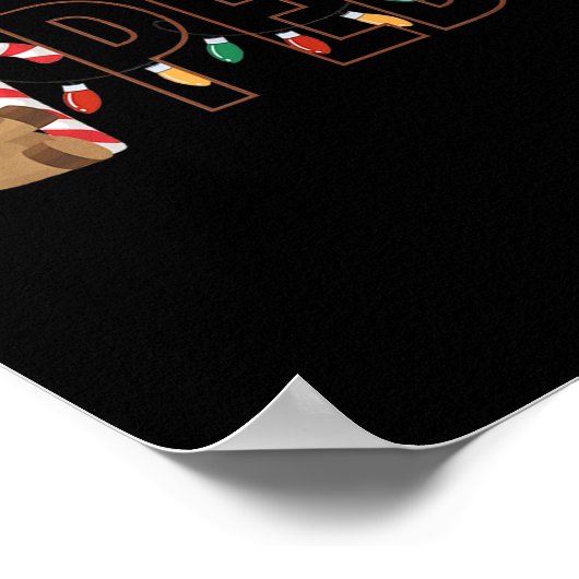 Retro Pediatrics Christmas Lights Reindeer Peds Nu ポスター (角)