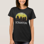 Retro Pennsylvania Scranton Visitors Skyline Vinta Tシャツ (正面)
