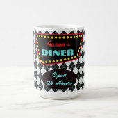 Retro Personalized Diner Mug コーヒーマグカップ (中央)