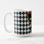 Retro Personalized Diner Mug コーヒーマグカップ (左)