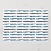 Retro Photo Blue Frame Graduation High School 案内状 (裏面)