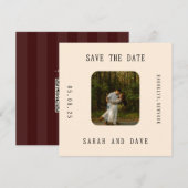 Retro Photo Save the Date セーブザデート (正面/裏面)