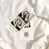 Retro Photobooth Typography Qrcode Save the Date I