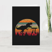 Retro Pi Day 3.14 Dinosaur Funny Pi Day Math Toddl カード (正面)