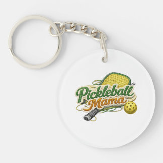 Retro Pickleball Mama Keychain Mother's Day  キーホルダー