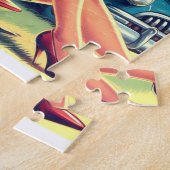 Retro Pilot Pin-up ジグソーパズル (側面)