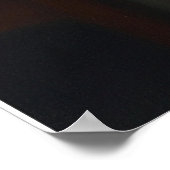 Retro Pin-up Girl with Cowboy hat ポスター (角)