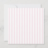 Retro Pink and Green Stripes Beverly Hills セーブザデート (裏面)