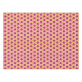 Retro Pink and Orange Modern Geometric Pattern テーブルクロス (正面(横))