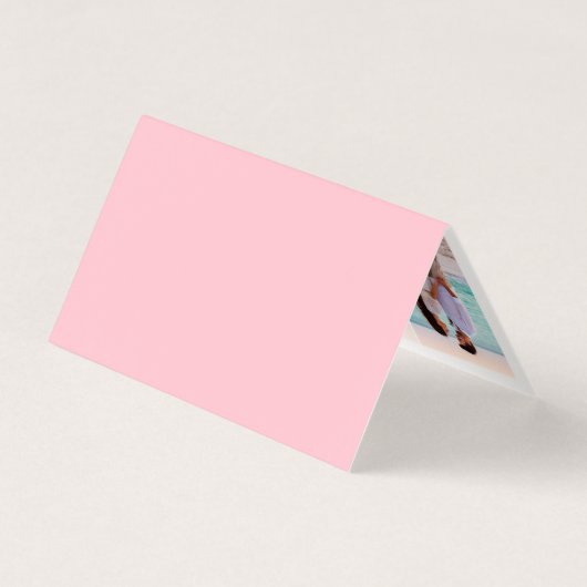 Retro Pink and Red Modern Wedding Photo Thank You (裏面)