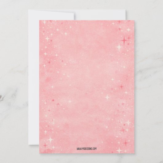 Retro Pink Black Lingerie Shower Bachelorette  招待状 (裏面)