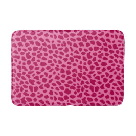 Retro Pink Cheetah Print Trendy y2k Aesthetic バスマット