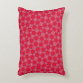 Retro Pink Clover Accent Pillow アクセントクッション (正面(垂直))