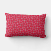 Retro Pink Clover Geometry Lumbar Pillow ランバークッション (裏面)