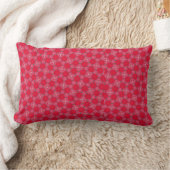 Retro Pink Clover Geometry Lumbar Pillow ランバークッション (ブランケット)