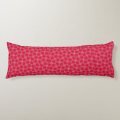 Retro Pink Clover Pattern Body Pillow ボディピロー (正面)