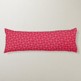 Retro Pink Clover Pattern Body Pillow ボディピロー