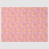 Retro Pink Colors Amorphous Shapes Art Pattern 薄葉紙 (正面)