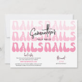 Retro Pink Faux Nails Sizing Kit Display Card (裏面)