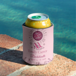 Retro Pink Girls Gone Mild Bachelorette Spa 缶クーラー