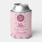 Retro Pink Girls Gone Mild Bachelorette Spa 缶クーラー (缶正面)