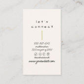 Retro Pink Green Checkered Stripes Trendy Boho  名刺 (裏面)