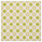 Retro Pink Green Circles Pattern ファブリック (見本)