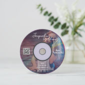 Retro Pink Music Producer CD DJ Business Card 招待状 (スタンド正面)