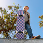 Retro Pink Navy Blue Checkered Bright Colorful スケートボード<br><div class="desc">A bold pink and blue checkerboard pattern gives this deck a bright, retro statement look at the park. The clean grid design keeps it modern and graphic while still feeling playful.</div>