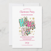 Retro Pink Nutcracker Christmas 招待状 (正面)