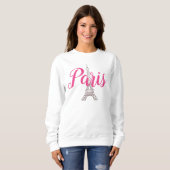 Retro Pink Paris Sweatshirt  スウェットシャツ (正面フル)
