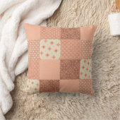 Retro Pink Patchwork クッション (ブランケット)