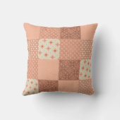 Retro Pink Patchwork クッション (裏面)