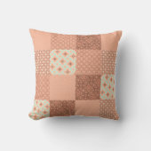Retro Pink Patchwork クッション (正面)