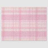 Retro Pink Plaid Whimsical Holiday  薄葉紙 (正面)
