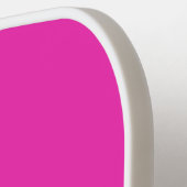 Retro Pink Sky Three Across Striping with Name ピックルボールラケット (左詳細)