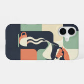 Retro Pitcher Pouring into Cup iPhone 16ケース (裏面横)