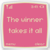  Retro Pixel  シール (正面)